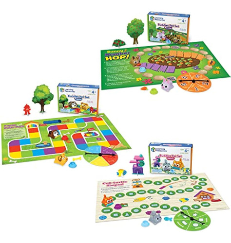 Learning Resources Buddies Pet Set 3 Juegos En 1 -