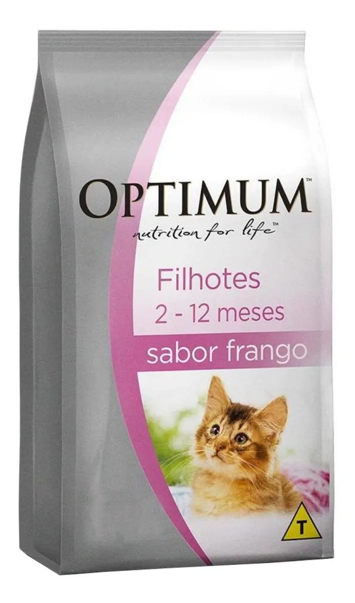 Ração Optimum para Gatos Filhotes Sabor Frango 1kg
