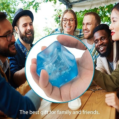 Juguete Squishy Tpr Bloque De Hielo Transparente Mochi