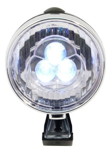 Luz Led Blanca Delantera Bicicleta Dunlop Farol Excelente Color Negro