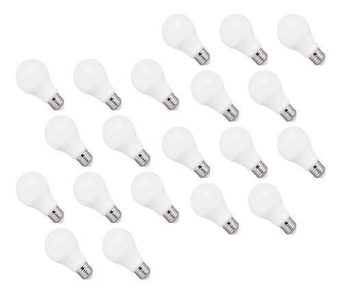 Pack X 20 Lampara Led Bulbo 12w Fria 6000k Baw