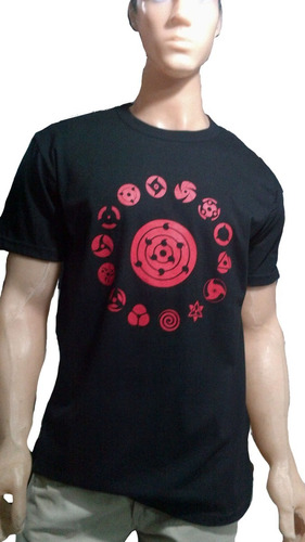  Remera Naruto Sharingan - Unisex  - Anime Uchiha Manga