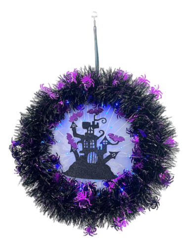 Decoração De Anel Floral De Guirlanda Artificial Brilhante