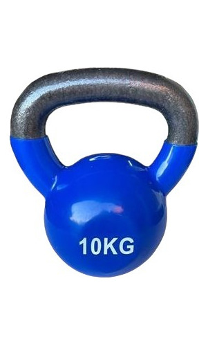 Kettlebell Vinilo 10 Kg Azul