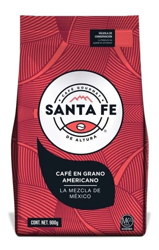 Café En Grano Santa Fe Regular De 900 G