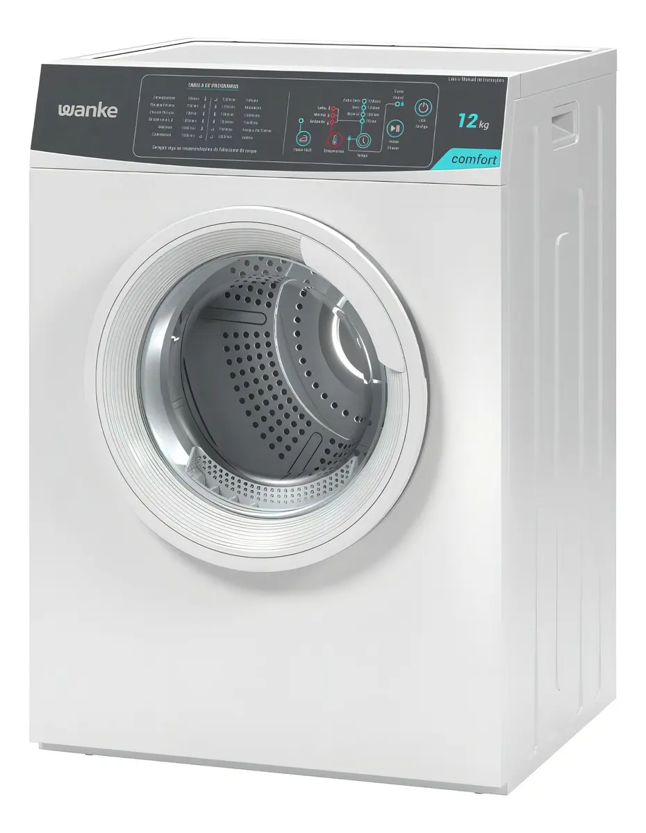 Secadora de Roupas 12kg Wanke Comfort 12 Programas Branca SWSA120P