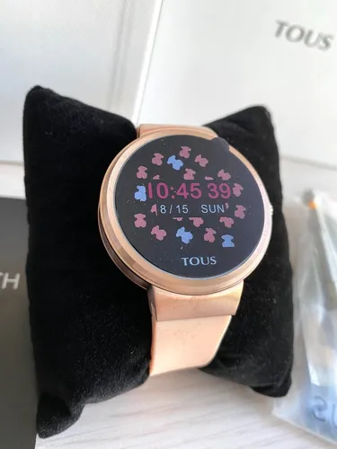 Reloj activity rond touch online de acero ip rosado