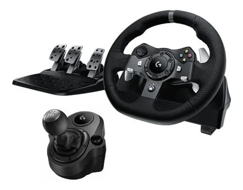 Logitech G Driving Force Palanca de Cambio para Volantes de Carreras G29 y  G920, 6 Velocidades, Marcha Atrás a Presion, Acero y Cuero, PS4/Xbox