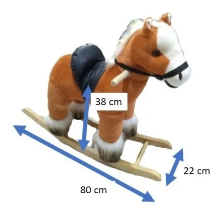 Mecedora De Peluche De Caballito