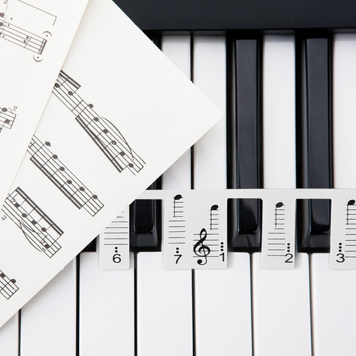 Imagen 7 de 8 de 88-teclas Piano Note Gráfico De Notas No Pegado Piano Extraí