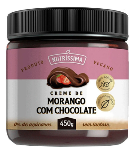 Creme Sensação - Morango Liofilizado - Nutríssima 450g