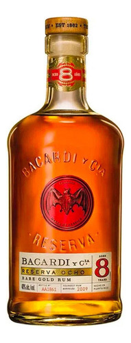 Pack De 4 Ron Bacardi Reserva 8 Años S/estuche 750 Ml