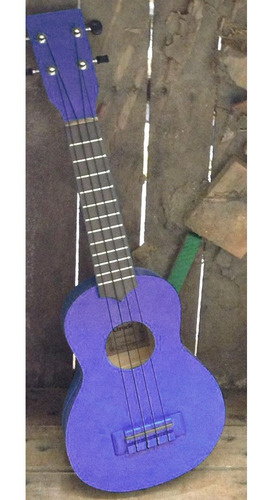 Ukelele Soprano Gracia De Caoba Pintado Varios Colores