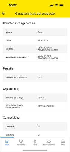 Reloj Vertix 2 S Gris (Usado)