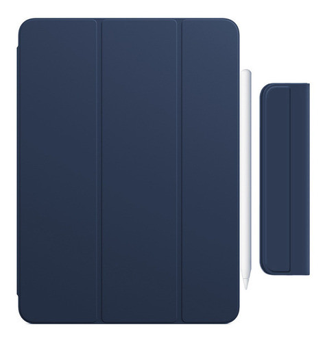 Imagen 3 de 10 de Smart Folio Case iPad Pro 12.9 M1 2021 C/ Pencil Holder Azul