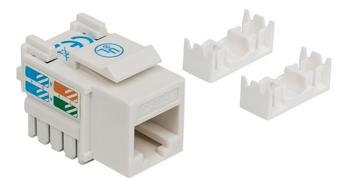 Jack Keystone Rj45 Cat5e Intellinet 210355 Blanco De Impacto