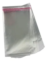 Comprar 100 Bolsas De Celofán Con Adhesivo Duradero 24x45cm