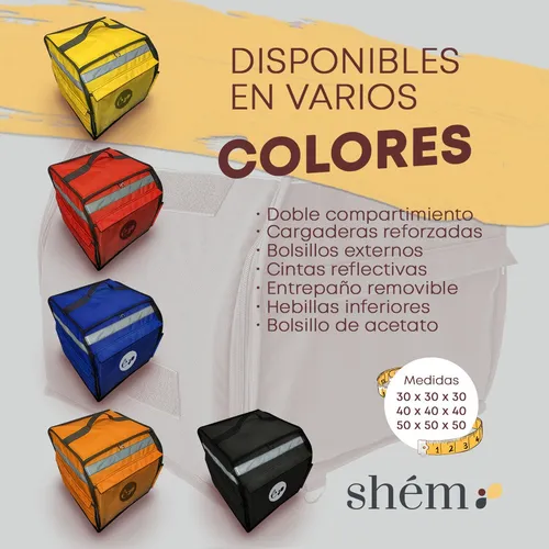 Morral Termico Domicilios 30cmx30cmx30cm Env o gratis