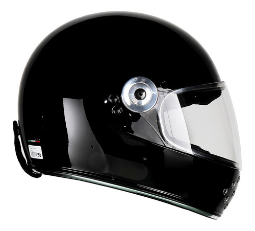 Capacete Bieffe Uno Preto Brilho Custom