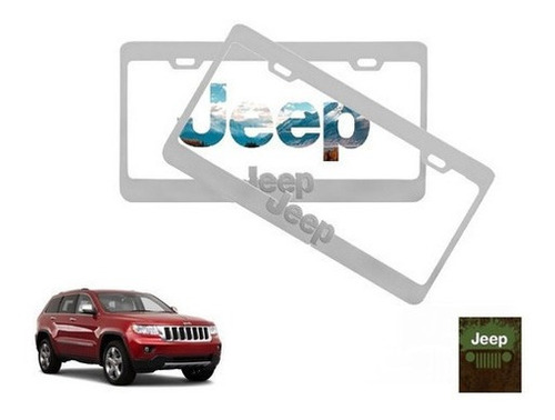 Par Porta Placas Jeep Grand Cherokee 5.7 2012 Original