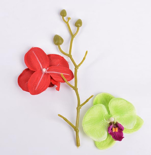 Rikyo 10 Set De Orquídeas De Seda Artificial Con Tallos, 7