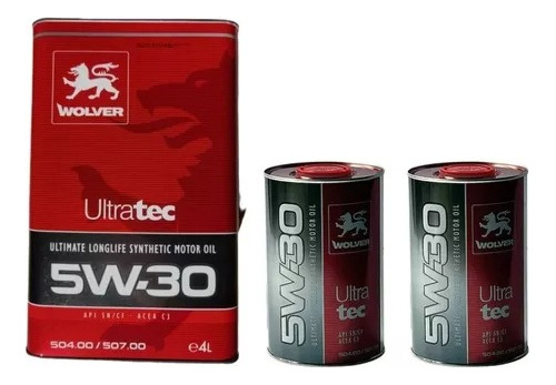 Aceite Motor Wolver 5w30 6 Litros