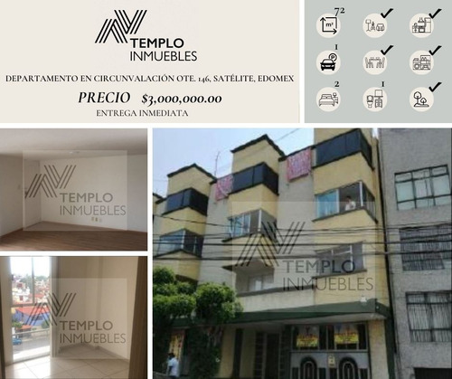 Departamento En Venta En Circunvalación Ote. 146, Satélite, Edomex