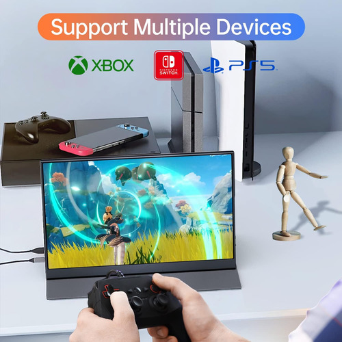 Para Obtener Ayuda, Monitor Portatil De 15,6 Pulgadas, 10...
