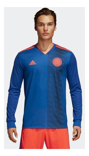 Camiseta Manga Larga Hombre Colombia Climalite Sin Caja