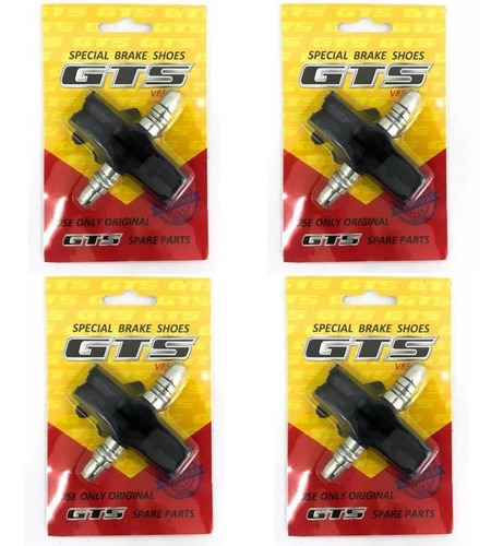 Pastilha Kit 4 Pares Sapata Gts V-brake Orbital 70mm Bike