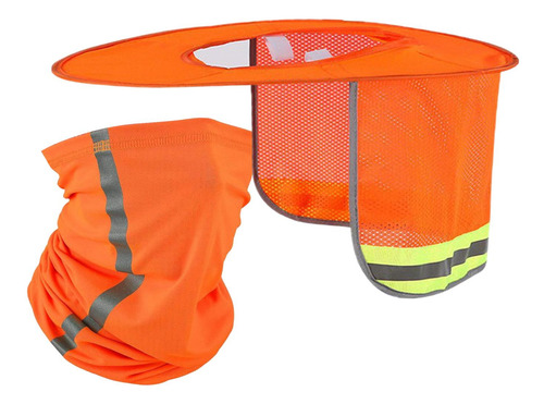 Protector Solar Para Casco, Protección Amarillo Con Escudo