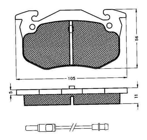 Pastilla De Freno Renault Safrane 2.1 - 2.5 96/ Trasera