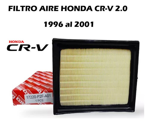 Filtro Aire Honda Crv 2.0 1996 1997 1998 1999 2000 2000 B20