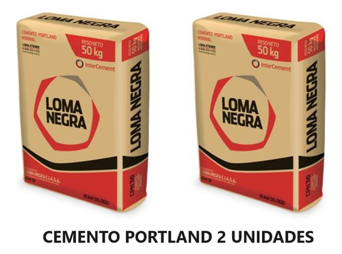 Cemento Portland Loma Negra 50 Kg X 2 Unidades