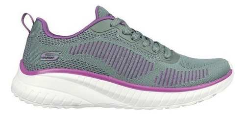 Tenis Skechers Para Dama 117228 Olivo-multicolor