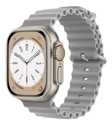 Pulsera Ocean para Apple Watch de 45 mm, 44 mm, 42 mm, Ultra 49 mm, color gris