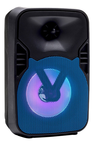 Parlante Bluetooth Inalámbrico Potente Con Luces Kts-1018f Color Negro
