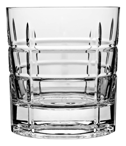 Set X6 Vasos Cortos Vidrio Labrado 