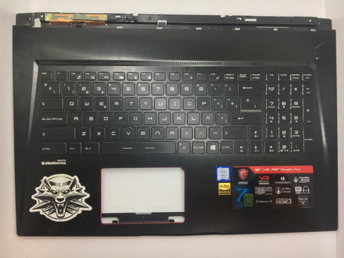 Teclado Palmrest Msi Ms-17b1 Español Retro Laptopchile 