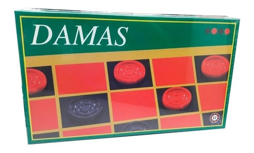 Damas Juego De Mesa Clásico Familiar Tablero Fichas Ruibal 