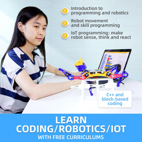 Kit De Robot De Codificacion Stem Petoi Dog Bittle X -azul