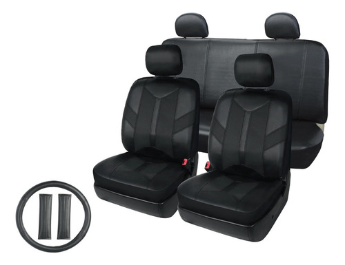 Fundas Cubreasientos Protectores Suzuki Swift Vinipiel Negro Negro