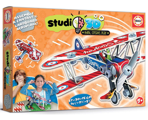 Puzzle Avion Studio 3d Rompecabezas Avioneta Educa Niños Ax®