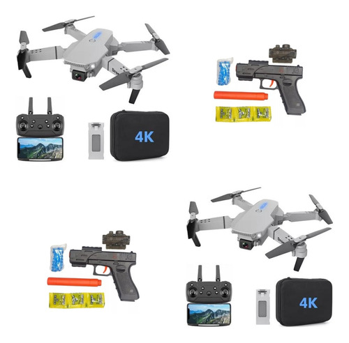 X2 Control Remoto Drone Con Cámara 4k Quadcopter + 2 Regalos