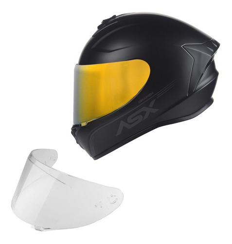 Capacete Axxis Draken Vector + Viseira Dourada