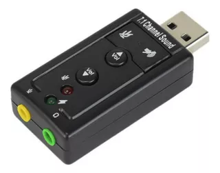 Tarjeta De Sonido Usb A Audio 7.1 3d Micrófono Externo