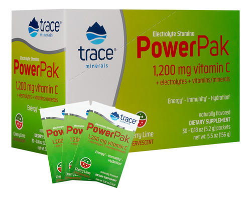 Trace Minerals Eletrólito Stamina Power Pak Com 30sachês Sabor N/a
