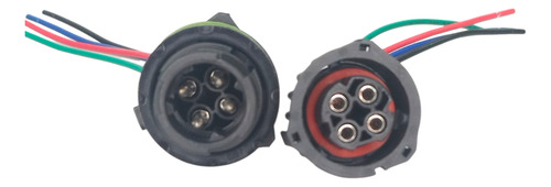 Enchufe Conector Macho Y Hembra De 4 Pin Para Camión Y Auto