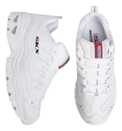 Tenis Skechers Timeless Vision 13423/wml Blanco/mult