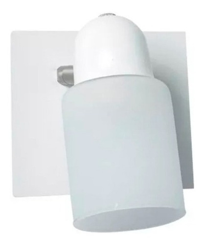 Spot Pisa S119 Blanco Texturado 1 Luz  E27  Vidrio Satinado